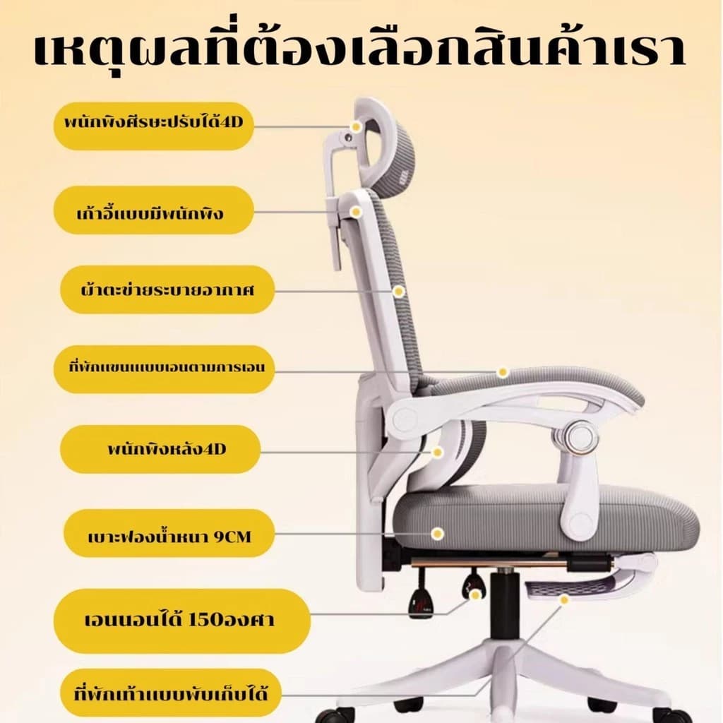 WOODPANDA เก้าอี้สำนักงาน เก้าอี้สีดำ เก้าอี้สีขาว เก้าอี้สีเทา สามารถเอนได้ ใช้ในสำนักงาน ออฟฟิศ เกมมิ่ง และมีฟังก์ชั่นเพื่อสุขภาพ เก้าอี้พนักพิงสูง รองรับน้ำหนัก 120 kg. https://lnwchill.com