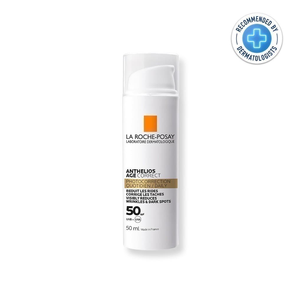 La Roche-Posay ลา โรช-โพเซย์ Anthelios Age Correct ครีมกันแดดลดริ้วรอย 50 มล. https://lnwchill.com