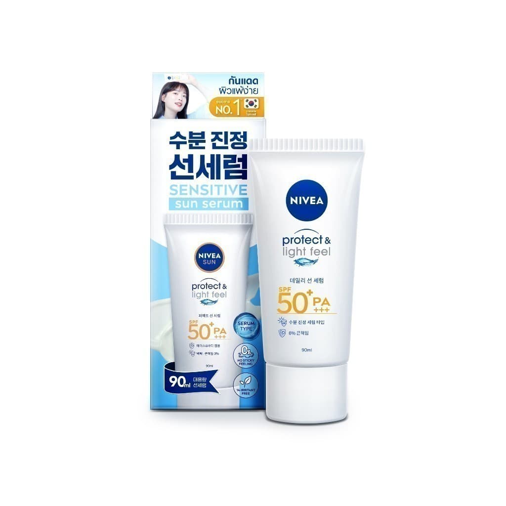 NIVEA นีเวีย ซัน เซนส์ซิทีฟ โพรเท็ค แอนด์ ไลท์ ฟีล เอสพีเอฟ50+ พีเอ+++ 90 มล. https://lnwchill.com