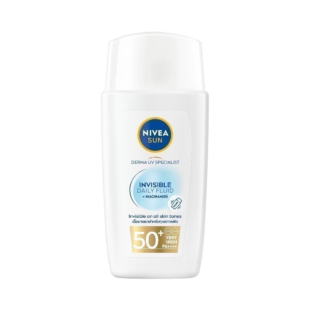 NIVEA นีเวีย ซัน เดอร์มา อินวิซิเบิ้ล เดลี่ ฟลูอิด เอสพีเอฟ50+ 40มล. https://lnwchill.com