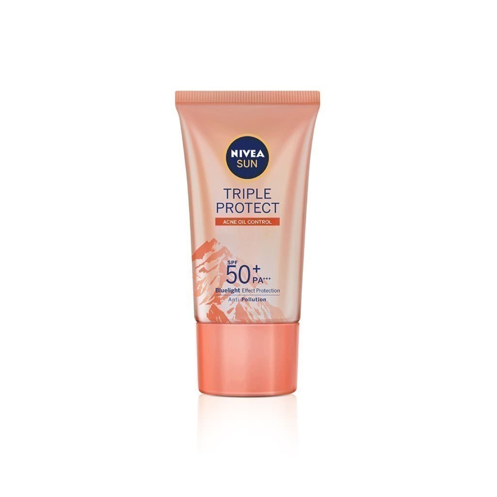 NIVEA นีเวีย ซัน กันแดดผิวหน้า ทริปเปิ้ล โพรเท็ค แอคเน่ ออยล์ คอนโทรล เอสพีเอฟ50+ พีเอ+++ 40 มล. https://lnwchill.com