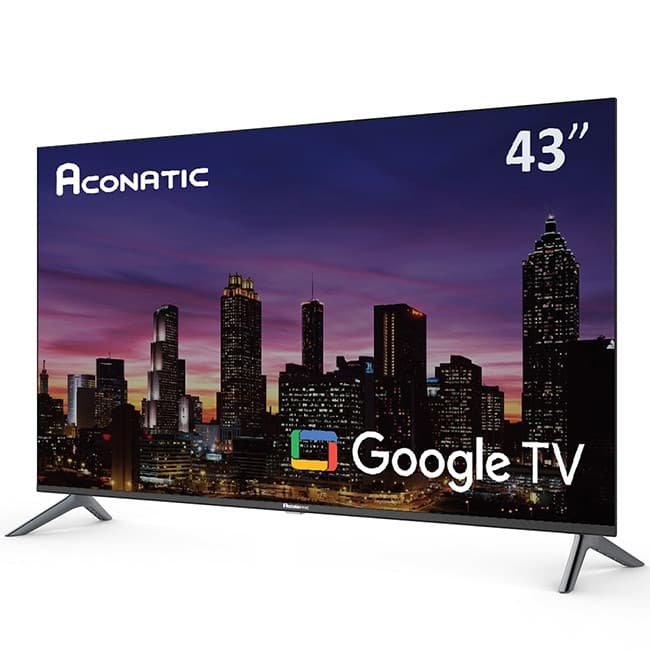 ACONATIC รุ่น 43HS701AN Google TV 43 นิ้ว Full HD LED ดีไซน์ไร้ขอบ Frameless พร้อมผู้ช่วยอัจฉริยะ Google Assistant และรับประกันนาน 3 ปี https://lnwchill.com