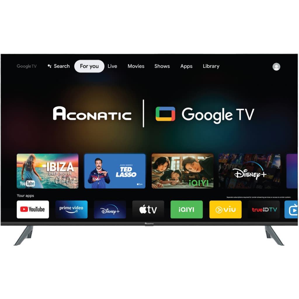 ACONATIC รุ่น 55US700AN สมาร์ททีวี Google TV 55 นิ้ว ความละเอียด UHD 4K จอไร้ขอบ Frameless Design พร้อม Voice Control รับประกัน 3 ปี https://lnwchill.com