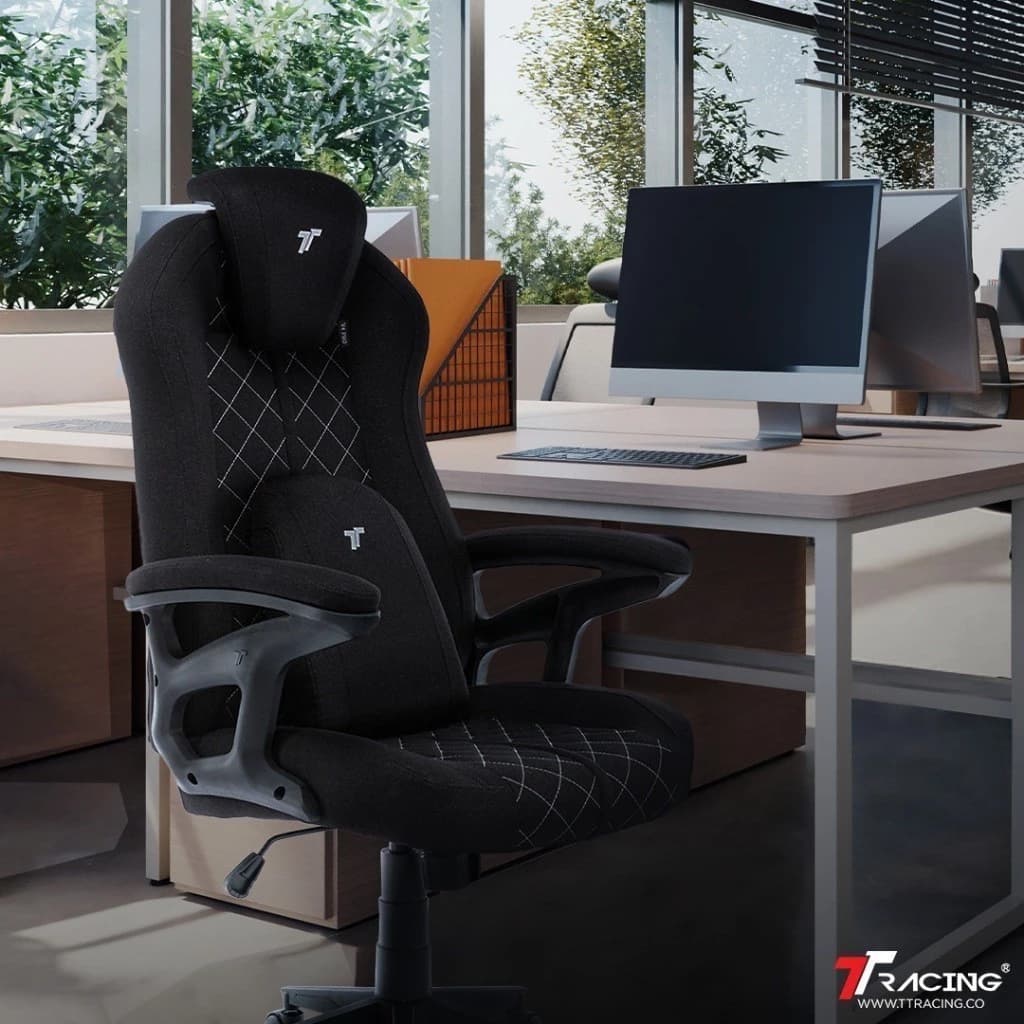 TTRacing Duo V3 V4 Pro Gaming Chair เก้าอี้เกมมิ่ง นั่งสบาย เบาะหนัง PU และผ้า Air Threads นุ่มสบายระบายอากาศดี https://lnwchill.com