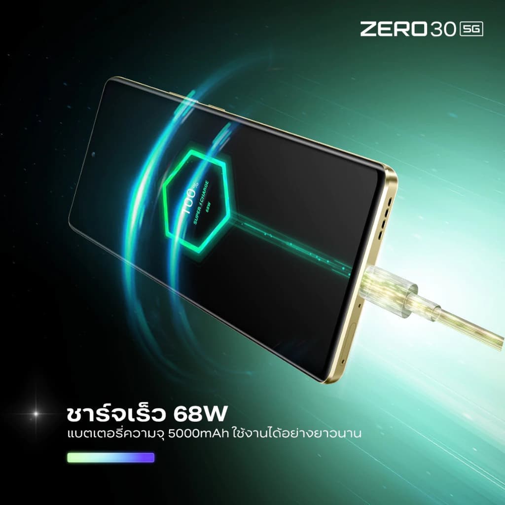 Infinix ZERO 30 5G 256+12GB | หน้าจอ 144Hz 3D Curved AMOLED 6.78” FHD+ | กล้องหลัง108MP OIS กันสั่น https://lnwchill.com