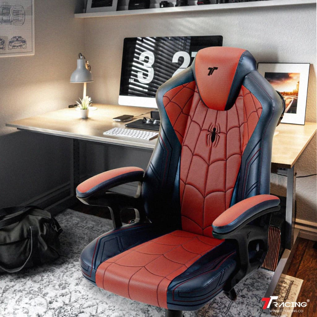 TTRacing Duo V4 Pro Gaming Chair Spider-Man Edition เก้าอี้สไปเดอร์แมน เก้าอี้ทำงาน เก้าอี้เกมมิ่งเพื่อสุขภาพ Ergonomic E-Sport เก้าอี้เบาะ นุ่มสบาย ตามหลักสรีระศาสตร์ https://lnwchill.com
