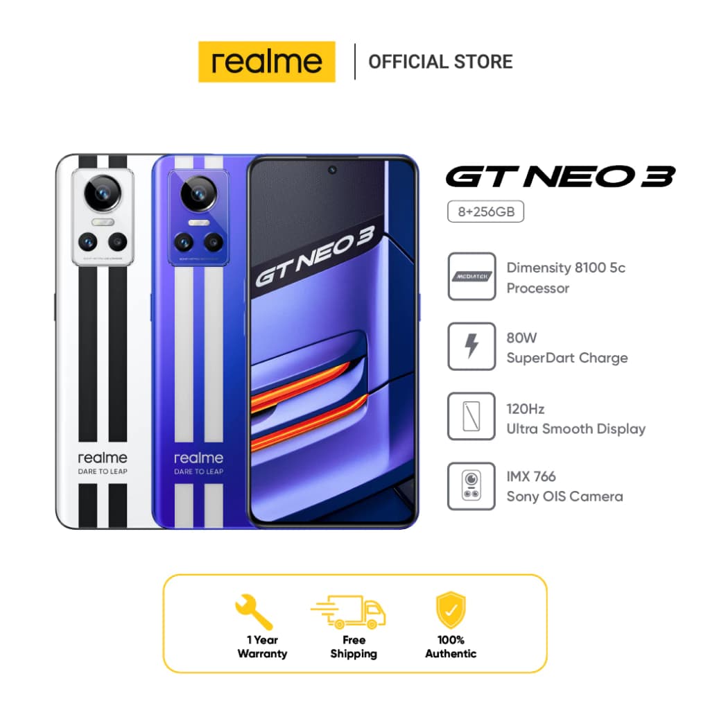 realme GT NEO 3(8+256GB) | Dimensity 8100 5G Processor| 6.7 inch screen 120Hz https://lnwchill.com