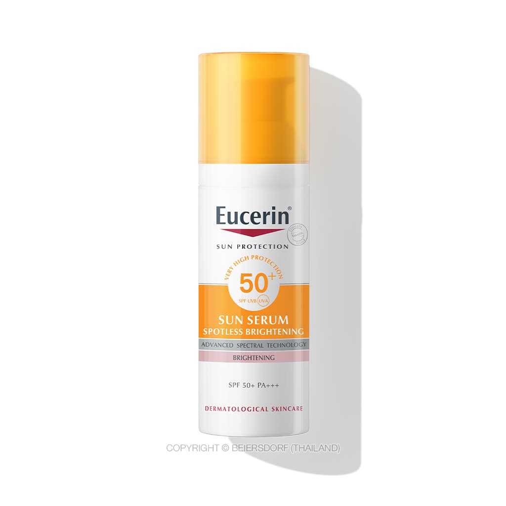 Eucerin SUN SERUM SPOTLESS BRIGHTENING SPF50+ PA++++ 50 ML ยูเซอริน กันแดดสำหรับผิวหมองคล้ำ เพื่อผิวดูกระจ่างใส https://lnwchill.com