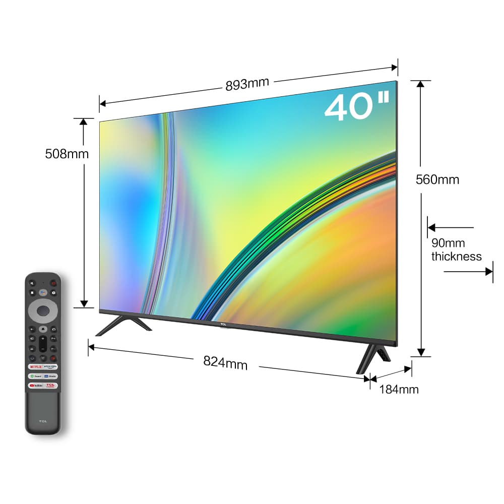TCL 40L5GA ทีวี 40 นิ้ว FHD 1080P Android 11.0 Smart TV รุ่น 40L5GA ระบบปฏิบัติการ Google&Youtube, Voice Search https://lnwchill.com