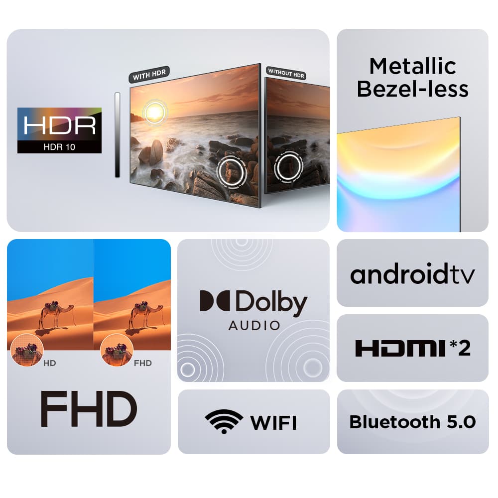 TCL 40L5GA ทีวี 40 นิ้ว FHD 1080P Android 11.0 Smart TV รุ่น 40L5GA ระบบปฏิบัติการ Google&Youtube, Voice Search https://lnwchill.com