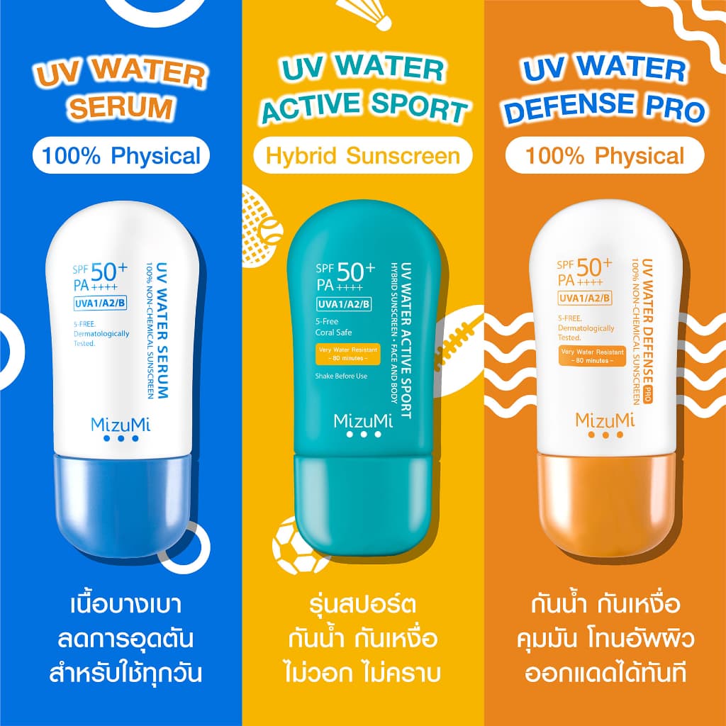 MizuMi [แพ็คคู่] UV Water - Set DUO ครีมกันแดดดูโอ้ ไม่แสบตา เนื้อเบาสบาย ซึมไว ไม่เหนอะหนะ ออกแดดได้ทันที https://lnwchill.com