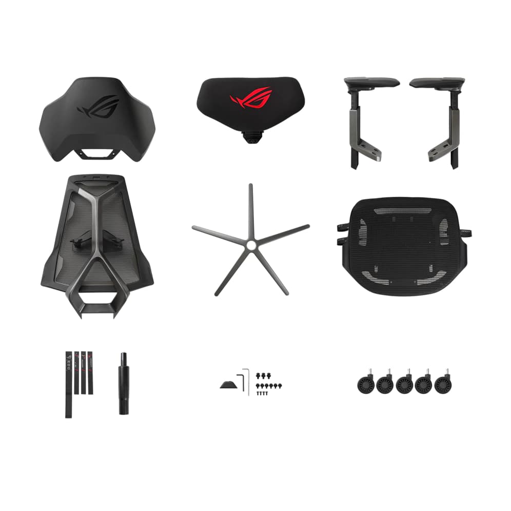 ASUS ROG Gaming Gear - ROG Destrier Ergo Gaming Chair E-Sport เก้าอี้สีดำ เก้าอี้เกมมิ่ง เกรดพรีเมี่ยม เก้าอี้เบาะ นุ่ม สบาย ระบายอากาศดีเยี่ยม ตามหลักสรีระศาสตร์ ลดอาการปวดเมื่อย 90GC0120-MSG010 https://lnwchill.com