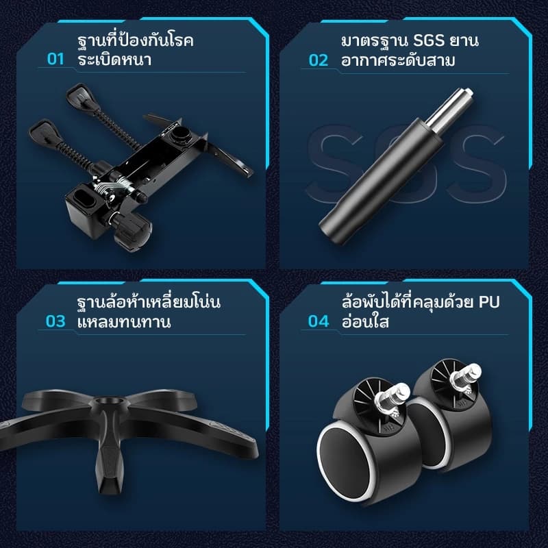 KUCA เก้าอี้ระดับไฮเอนด์ เก้าอี้ทํางาน Ergonomic ปรับเอียงและสูงได้ เก้าอี้ทำงานเพื่อสุขภาพ รับน้ำหนักได้ 200 kg. [รับประกัน 5 ปี] https://lnwchill.com