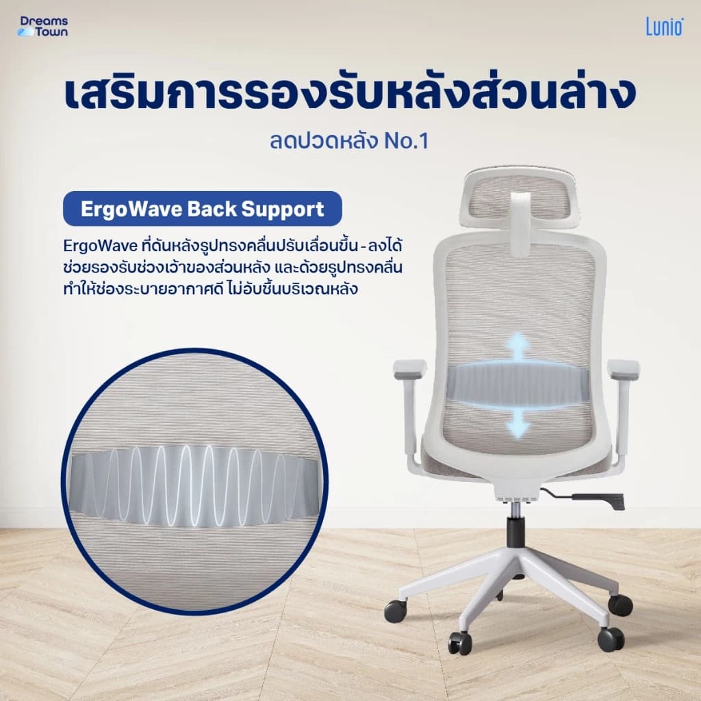 Lunio Ergo Starlight เก้าอี้ทำงาน เก้าอี้คอม เก้าอี้สีเทา นุ่มสบาย ตามหลักสรีระศาสตร์ Ergonomic เหมาะกับคนสูง 150-175 cm ใช้ผ้าตาข่าย ระบายอากาศดีเยี่ยม นั่งนานไม่ร้อน ไม่เมื่อย https://lnwchill.com