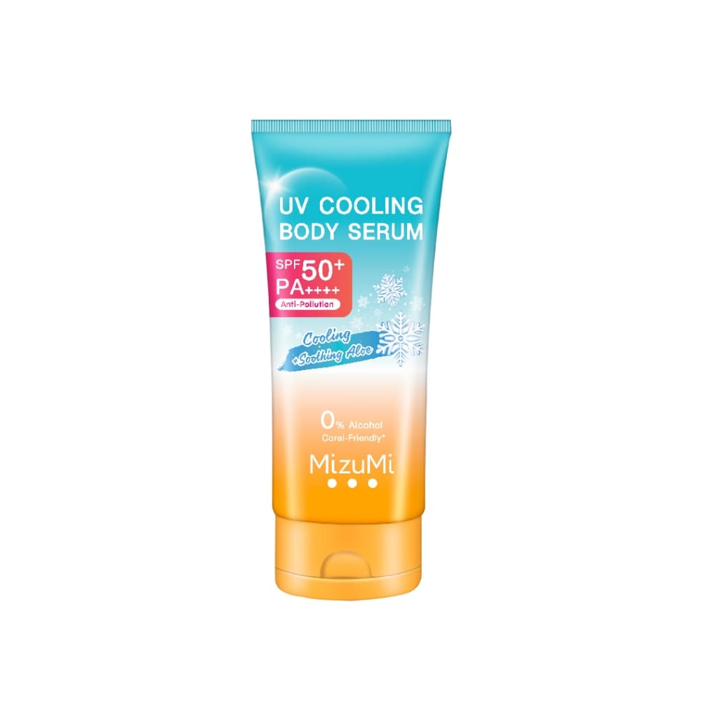 MizuMi UV Cooling Body Serum (165 ml) เซรั่มกันแดดทาผิวกายสูตรเย็น เนื้อบางเบา เย็นทันทีที่ทา ปกป้องผิวจากแดดและมลภาวะ https://lnwchill.com