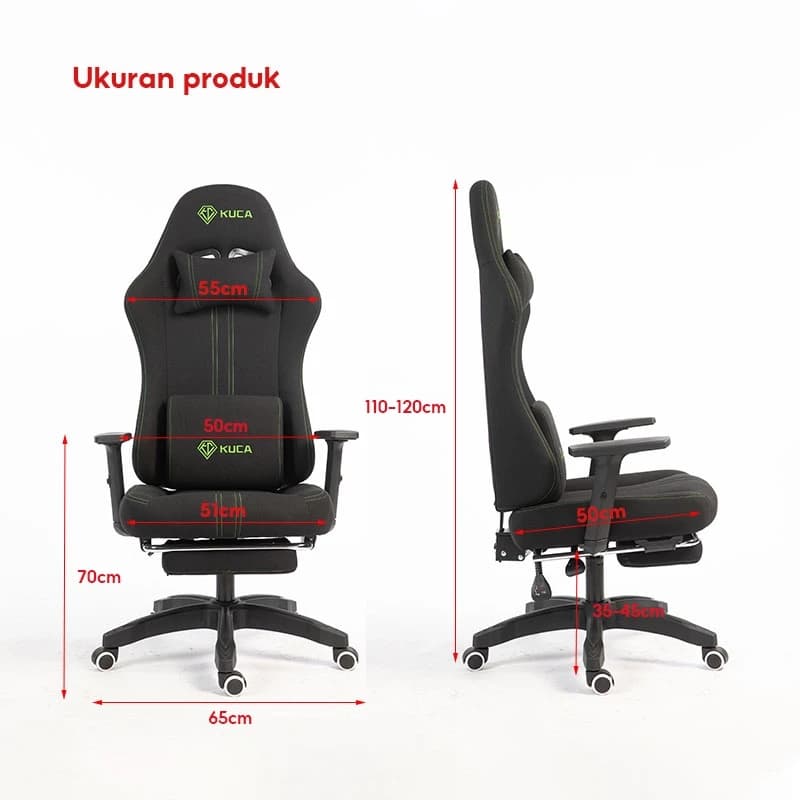 KUCA (MAXเก้าอี้เกมมิ่ง) เก้าอี้คอม เก้าอี้เกม Gaming Chair เทคโนโลยีใหม่ผ้าระบายอากาศ เก้าอี้เกมมิ่ง Ergonomic รับน้ำหนักได้ 200 กก. [รับประกัน 5 ปี] https://lnwchill.com