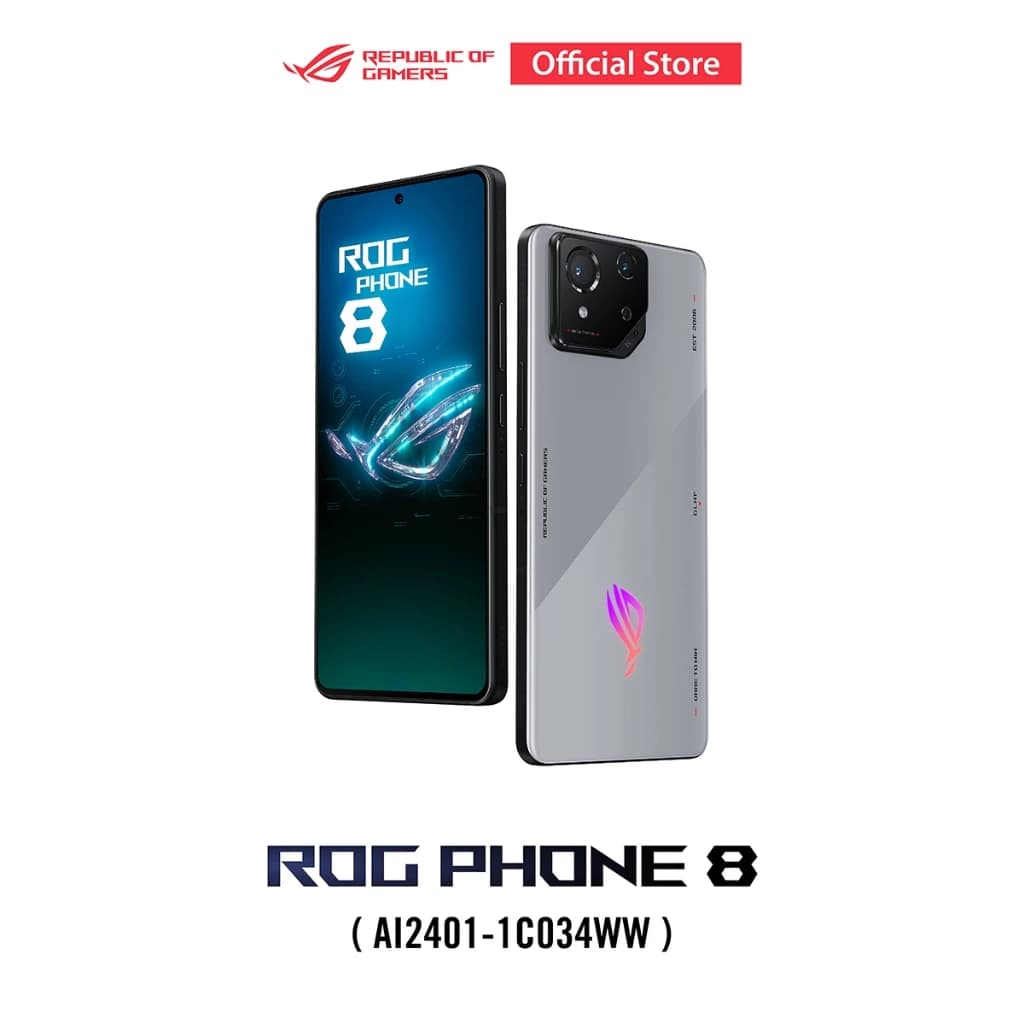 Republic of Gamers ASUS ROG Phone 8 (12GB/256GB) Storm Grey, Gaming Phone, 6.78" FHD+ (2448x1080), Snapdragon 8 Gen 3 (AI2401-1C034WW) https://lnwchill.com