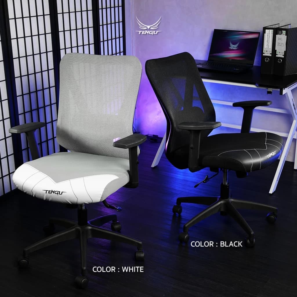 Tengu เก้าอี้เกมมิ่ง เก้าอี้สีดำ เก้าอี้สีขาว รุ่น AMANO เก้าอี้สุขภาพตามหลัก Ergonomics Gaming Chair มีรับประกัน https://lnwchill.com