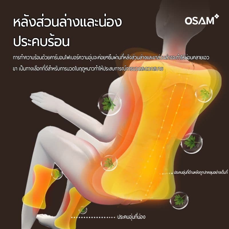 OSAM รุ่น นวดสามมิติรอบด้าน เก้าอี้นวดไฟฟ้าแคปซูลระบบ AI สั่งงานด้วยเสียง ผ่อนคลายสภาวะไร้น้ำหนัก นวดหยกโบราณเพื่อสุขภาพแบบครบวงจร https://lnwchill.com