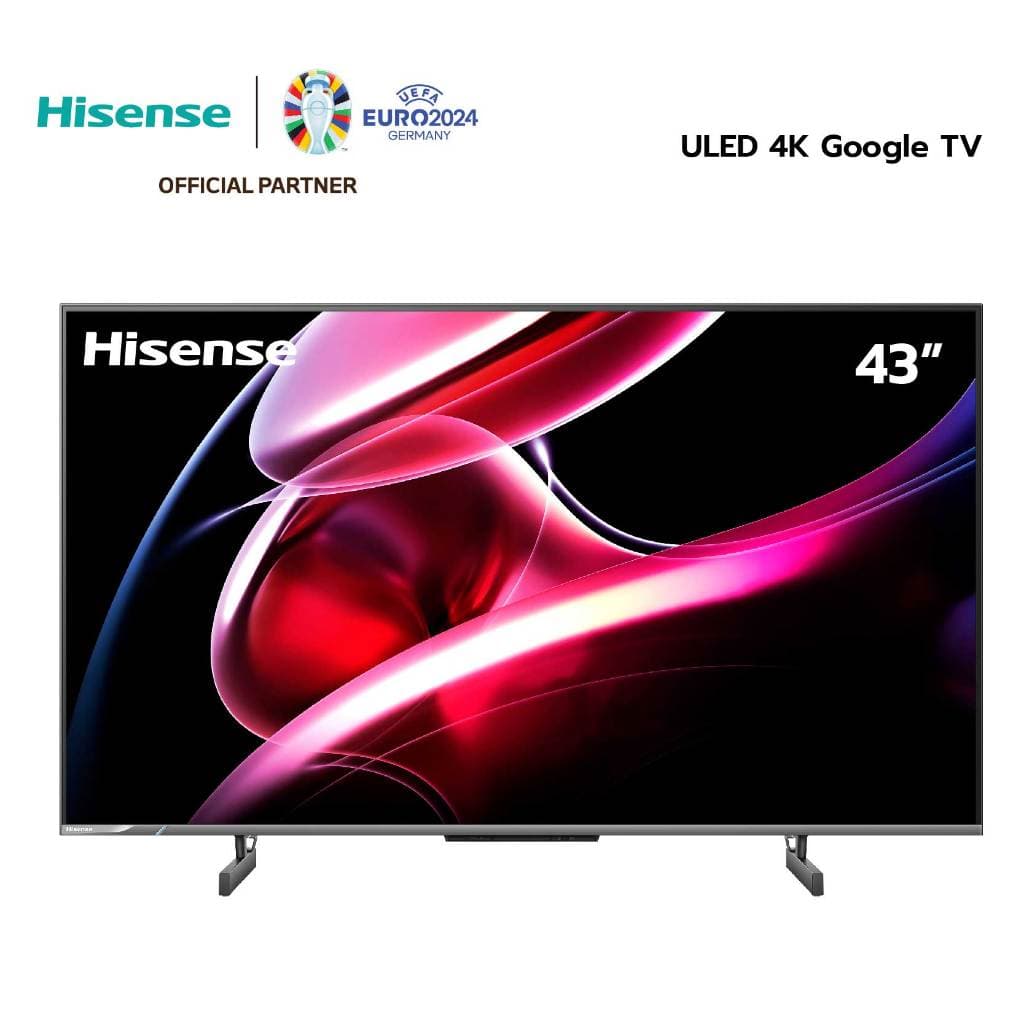 Hisense TV 43EU6K ULED 4K Google TV Quantum Dot MEMC Netflix & Youtube Wifi 2.4 & 5Ghz /DVB-T2 / USB2.0 / HDMI /AV https://lnwchill.com