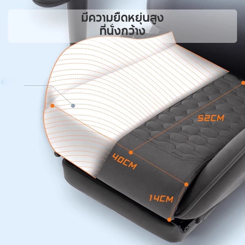 KUCA (MAXเก้าอี้เกมมิ่ง) เก้าอี้คอม เก้าอี้เกม Gaming Chair เทคโนโลยีใหม่ผ้าระบายอากาศ เก้าอี้เกมมิ่ง Ergonomic รับน้ำหนักได้ 200 กก. [รับประกัน 5 ปี] https://lnwchill.com