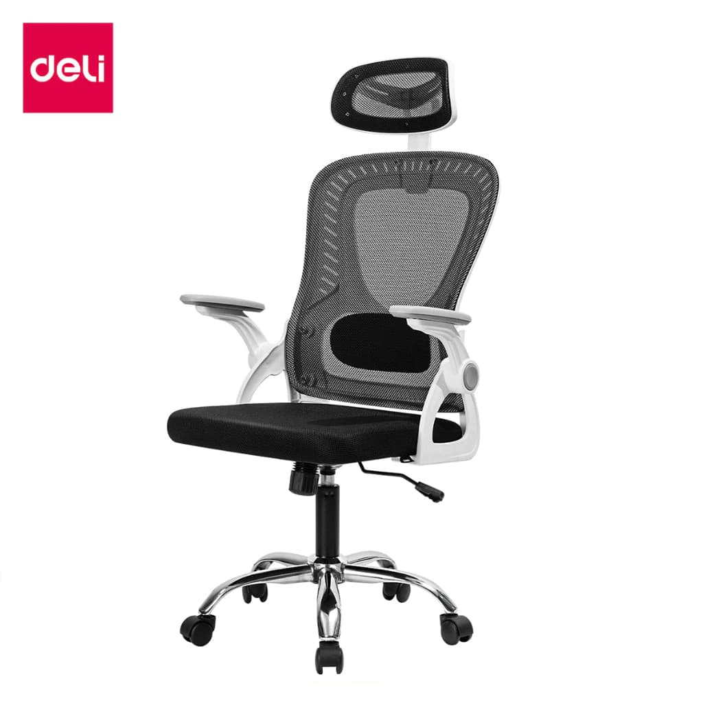 Deli เก้าอี้ทำงานเพื่อสุขภาพ นุ่มสบาย ตามหลักสรีระศาสตร์ Ergonomic เก้าอี้ออฟฟิศ เก้าอี้สำนักงาน ที่นั่งเพื่อสุขภาพ ที่นั่งทำงาน พนักพิงศรีษะ2D ลดการปวดเมื่อย Office Chair https://lnwchill.com