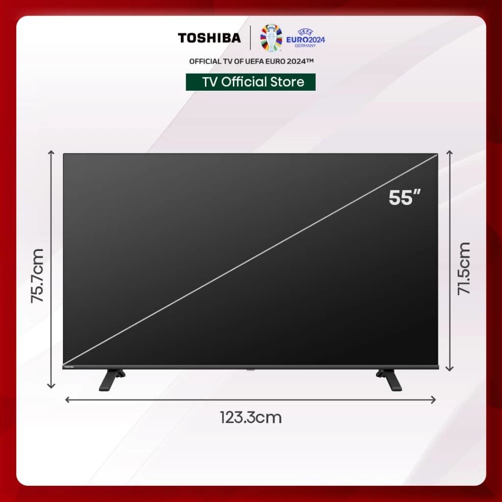 TOSHIBA TV รุ่น 55E330NP ทีวี ขนาด 55 นิ้ว 4K Ultra HD Wifi HDR10 มีโหมด Voice Control Smart TV https://lnwchill.com