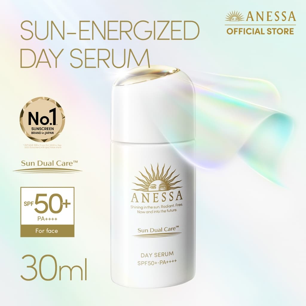 Anessa อเนสซ่า เดย์ เซรั่ม SPF50+ PA++++ 30 มล. ปกป้องผิวจากรังสี UV เปลี่ยนรังสี UV เป็น Beauty Beams https://lnwchill.com