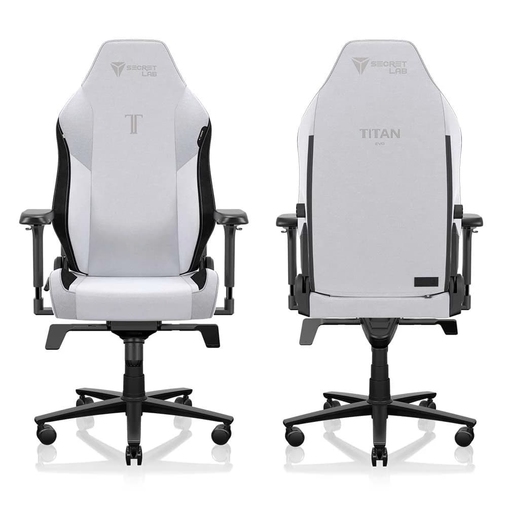 Secretlab รุ่น TITAN Evo เบาะผ้า SoftWeave Plus สีขาว เก้าอี้สีขาว (Arctic White) เก้าอี้เกมมิ่งเพื่อสุขภาพ Ergonomic E-Sport นุ่มสบาย ตามหลักสรีระศาสตร์ https://lnwchill.com