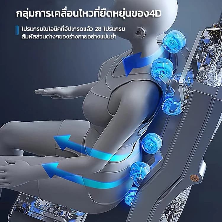 AILIST เก้าอี้นวดไฟฟ้า osam สีเทา สีขาว ระบบสแกนร่างกาย ผ่อนคลายกล้ามเนื้อ นวดแบบผสมผสาน นวดสั่น นวดคลึง นวดกดจุด นวดทุบ เก้าอี้นวดไฟฟ้า เก้าอี้นวด นวดตัวแบบมัลติฟังก์ชั่น นวดรอบด้าน ลูกกลิ้งนวดเท้า รีโมทภาษาไทย https://lnwchill.com