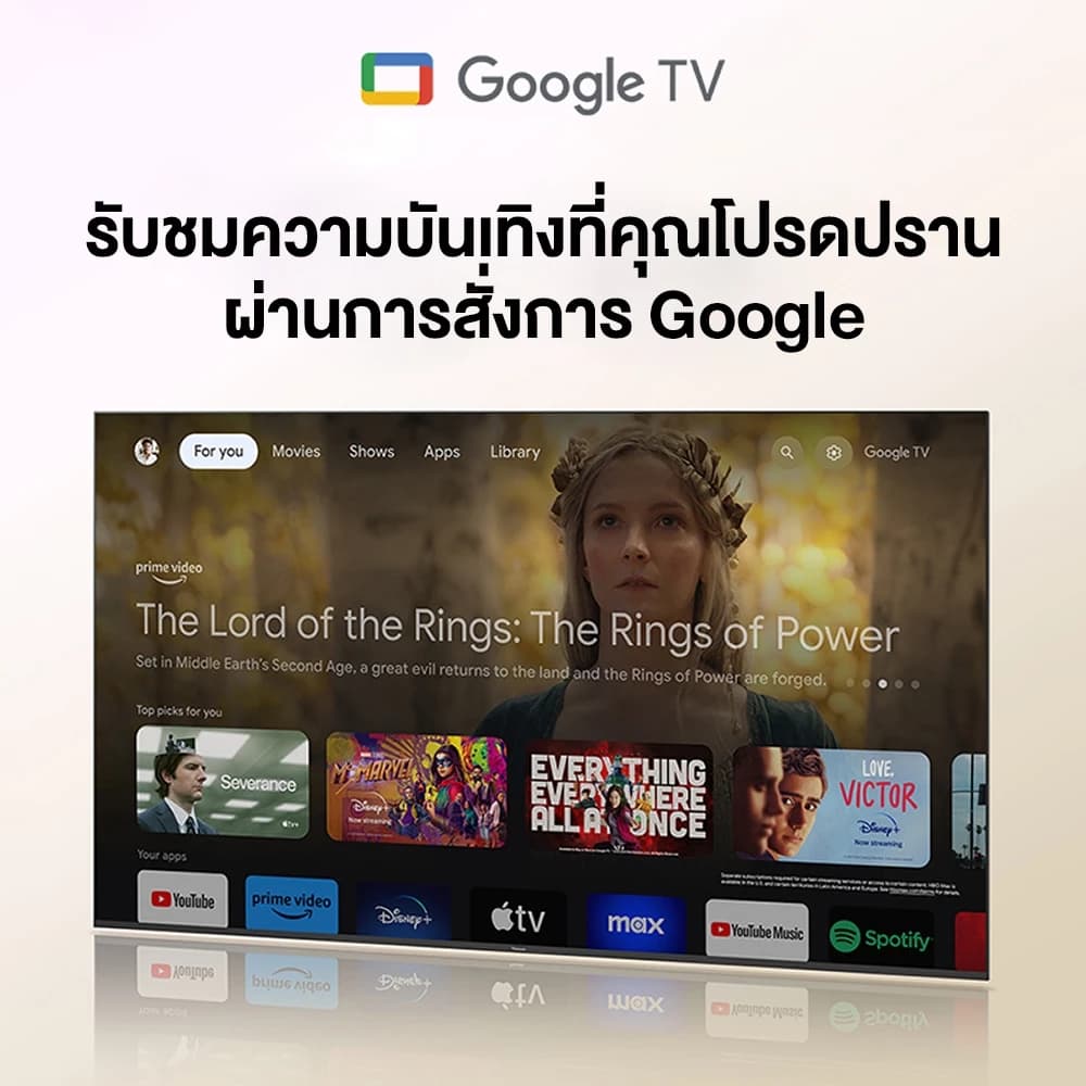 Panasonic TV รุ่น TH-55MX800T 4K TV ทีวี ขนาด 55 นิ้ว Google TV https://lnwchill.com