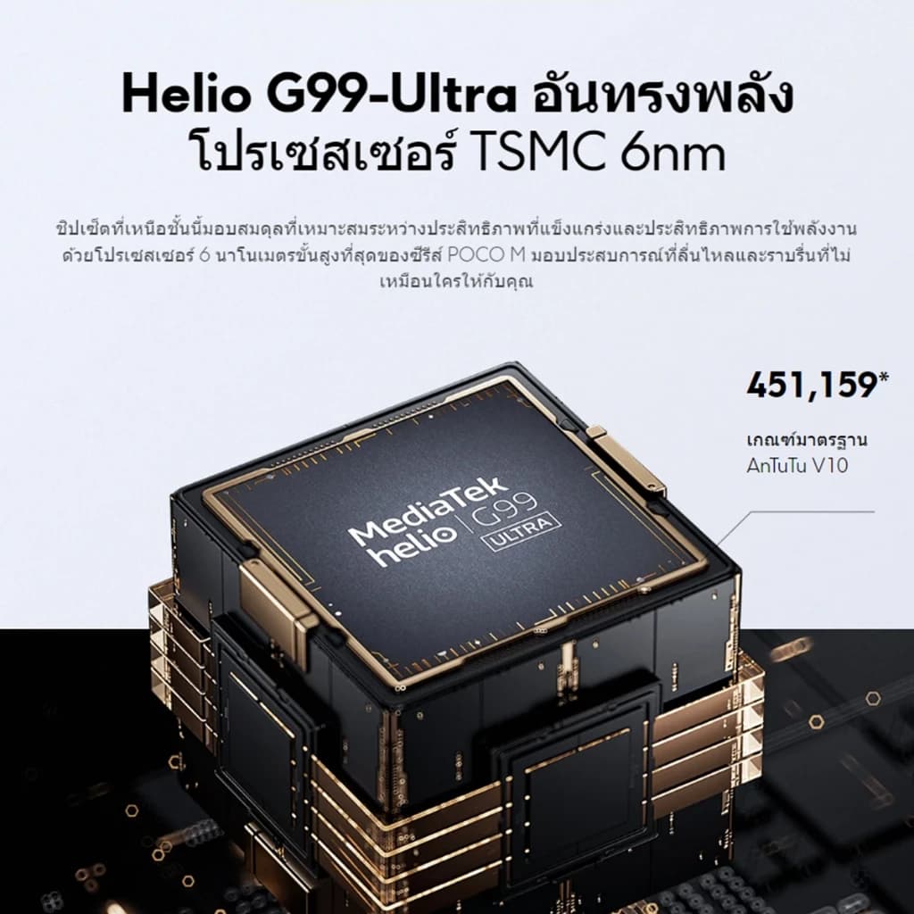 Xiaomi POCO M6 Pro 12GB+512GB ชิป Helio G99-Ultra โทรศัพท์มือถือ หน้าจอเกม 6.67" 120Hz แบตเตอรี่ 5000mAh+ชาร์จเร็ว 67W https://lnwchill.com