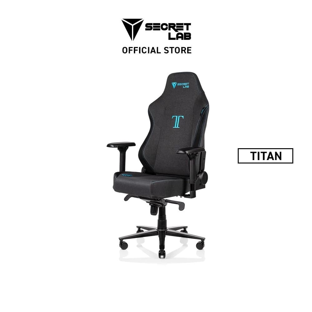 Secretlab TITAN Classic เบาะผ้า SoftWeave™️— สีชาโคลบลู (Charcoal Blue) เก้าอี้เกมมิ่ง https://lnwchill.com