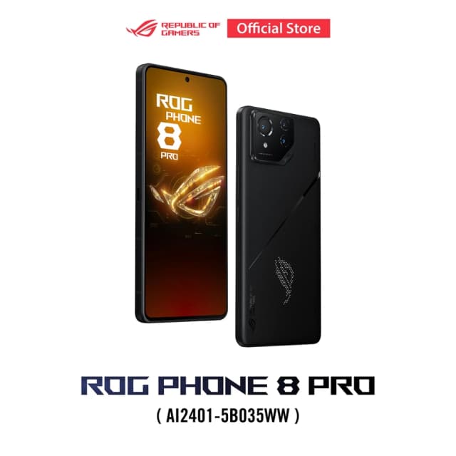 Republic of Gamers ASUS ROG Phone 8 Pro (16GB/512GB), Gaming Phone, 6.78" FHD+ (2448x1080), Snapdragon 8 Gen 3 (AI2401-5B035WW)