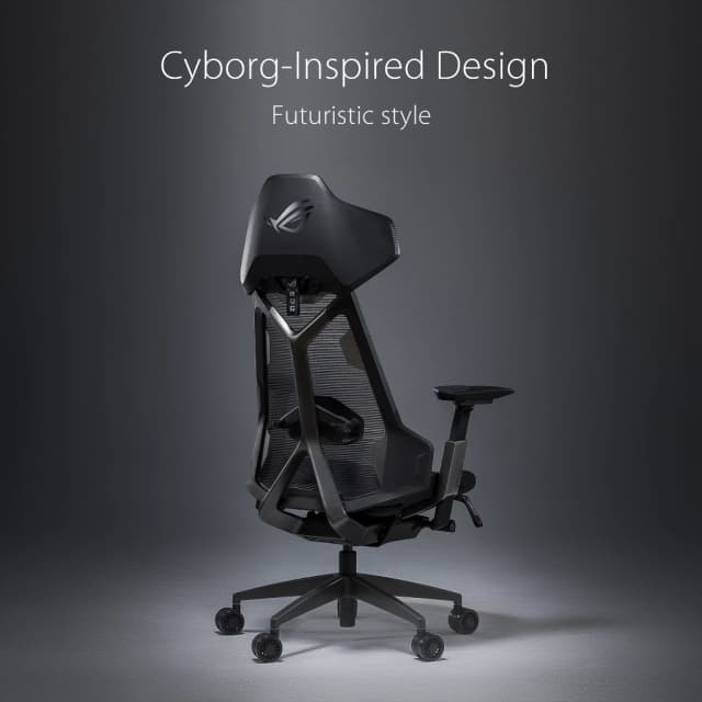 ASUS ROG Gaming Gear - ROG Destrier Ergo Gaming Chair E-Sport เก้าอี้สีดำ เก้าอี้เกมมิ่ง เกรดพรีเมี่ยม เก้าอี้เบาะ นุ่ม สบาย ระบายอากาศดีเยี่ยม ตามหลักสรีระศาสตร์ ลดอาการปวดเมื่อย 90GC0120-MSG010