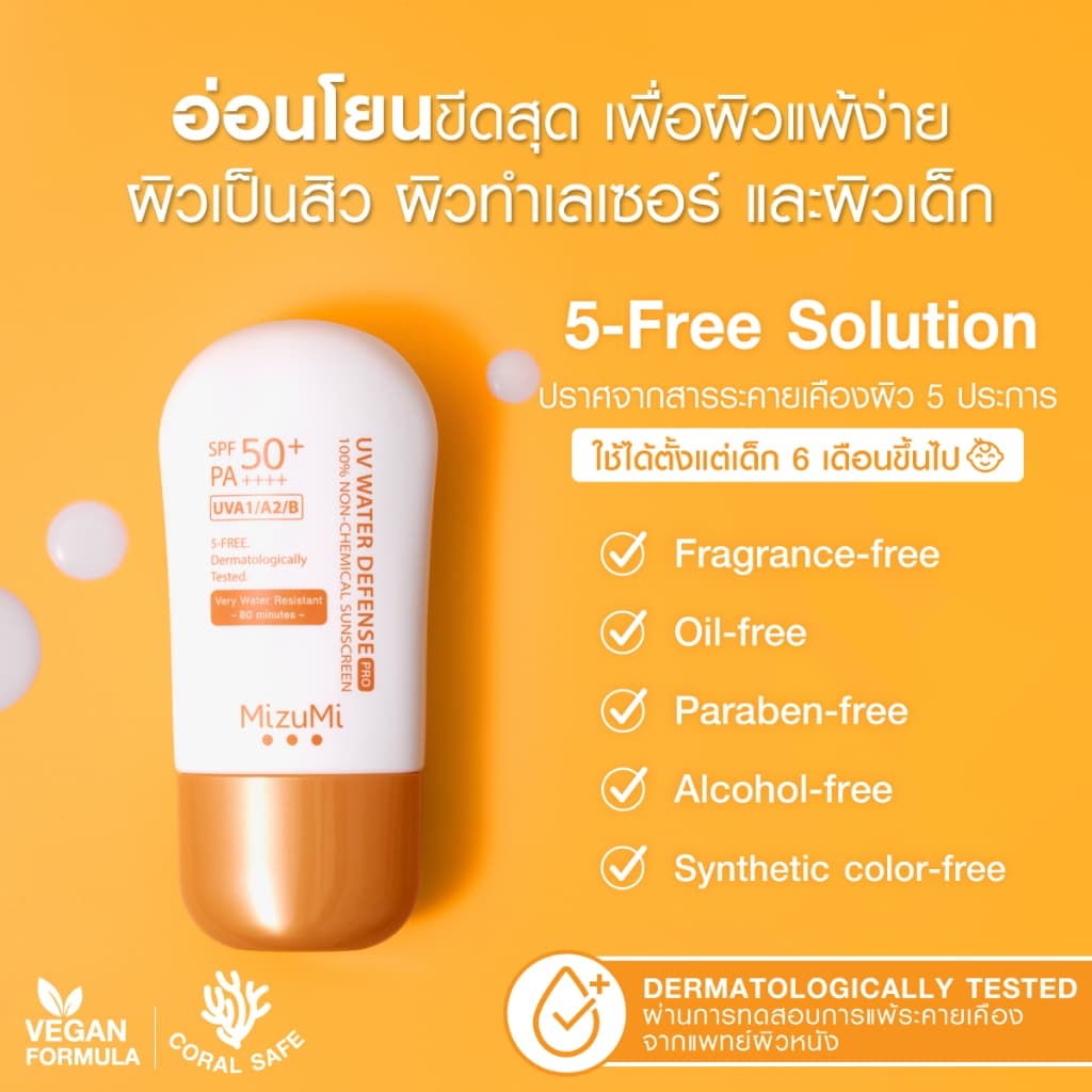 MizuMi [แพ็คคู่] NEW UV Water Defense Pro SPF50+ PA++++40g รุ่นกันน้ำ กันเหงื่อ คุมมัน ออกแดดได้ทันที ผิวแพ้ง่าย https://lnwchill.com