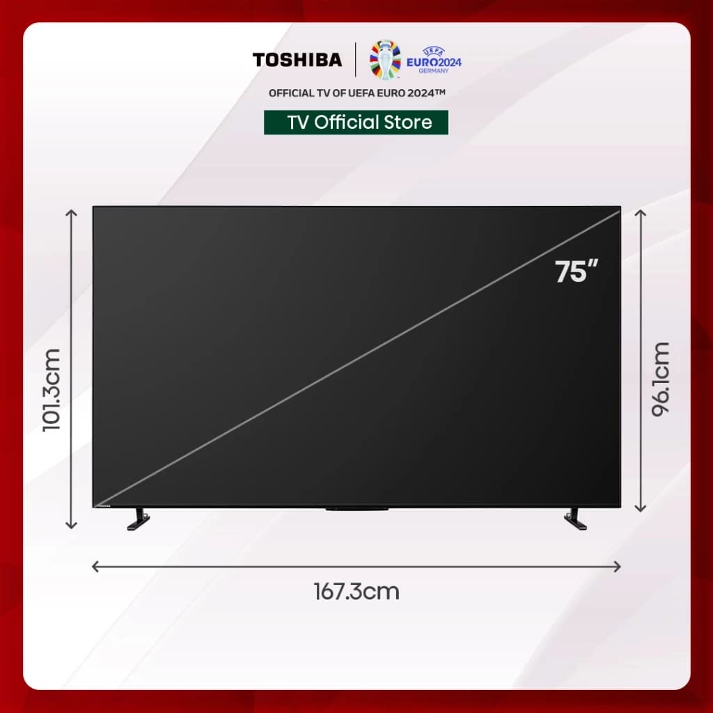 Toshiba TV รุ่น 75M550NP ทีวี ขนาด 75 นิ้ว 4K Ultra HD Quantum Dot Google TV HDR10+ Smart TV https://lnwchill.com