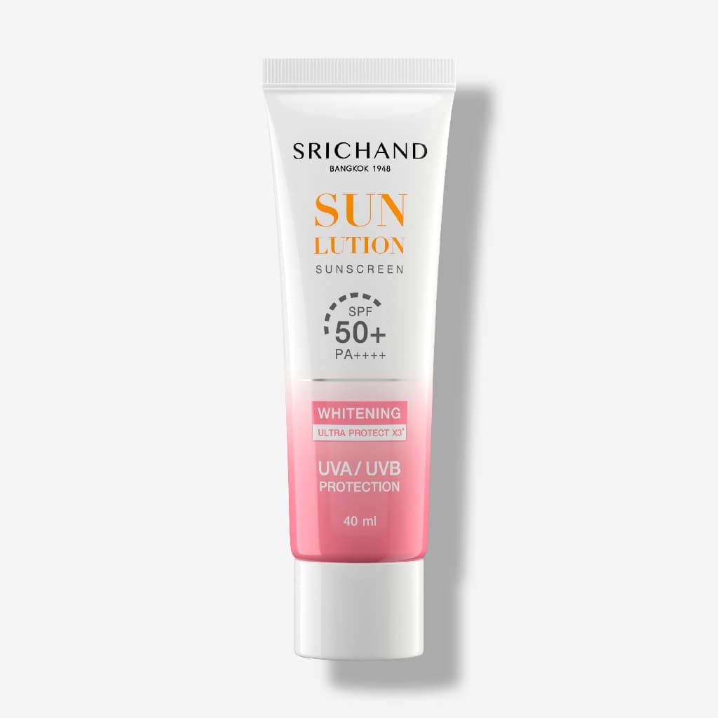 SRICHAND กันแดดสกินแคร์ สูตรผิวขาวกระจ่างใส ซันลูชั่น สกิน ไวท์เทนนิ่ง ซันสกรีน เอสพีเอฟ 50+ พีเอ++++ 40 มล. https://lnwchill.com