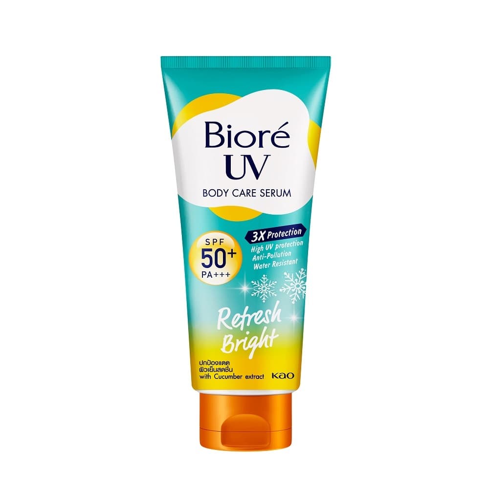Biore บิโอเร ยูวี บอดี้แคร์เซรั่ม 150มล UV Anti-Pollution Body Care Serum Refresh Bright SPF50+ PA+++ 150 ml. https://lnwchill.com