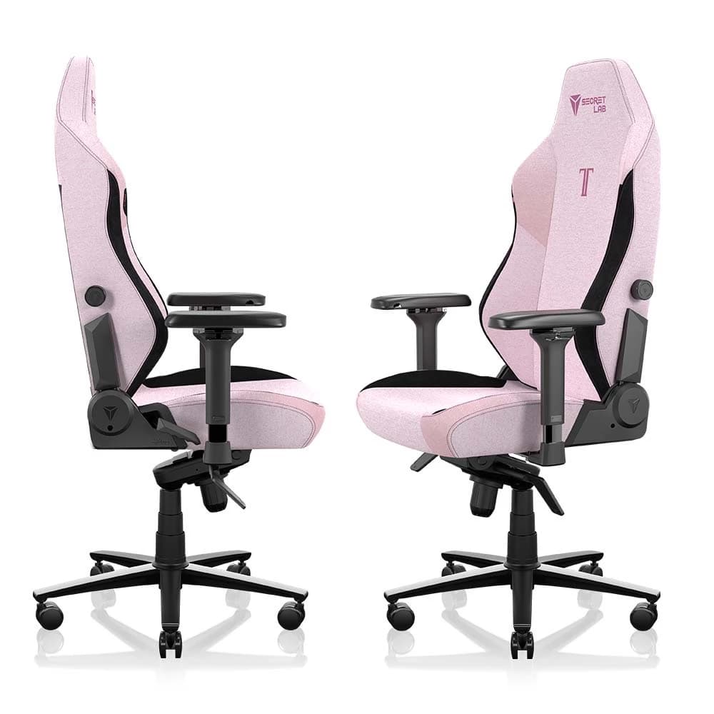 Secretlab รุ่น TITAN Evo เบาะผ้า SoftWeave Plus สีชมพูอ่อน (Plush Pink) เก้าอี้สีชมพู เก้าอี้เกมมิ่งเพื่อสุขภาพ Ergonomic Gaming Chair นุ่มสบาย ตามหลักสรีระศาสตร์ https://lnwchill.com