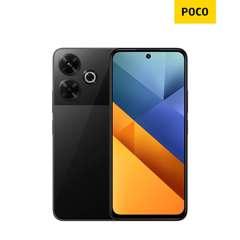 POCO M6 6GB+128GB/8GB+256GB 6.79" 90Hz FHD+ display, กล้องหลักระดับโปรความละเอียด 108MP, รองรับชาร์จเร็ว 33W https://lnwchill.com