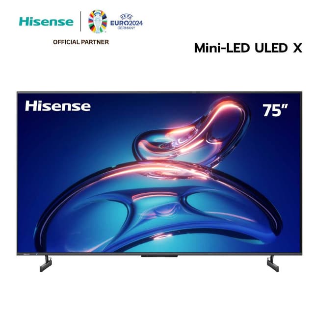 Hisense TV 75EUX 4K Mini LED ULED X Quantum Dot 144Hz Hand Free Voice Control Smart TV /DVB-T2