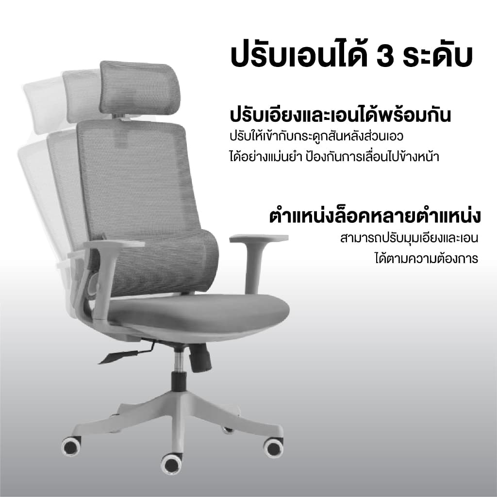 Elife Ergonomic Chair เก้าอี้ทำงานเพื่อสุขภาพ ปรับเอนได้ตามหลักสรีรศาสตร์ รองรับสรีระ ลดอาการปวดเมื่อยได้อย่างดีเยี่ยม https://lnwchill.com