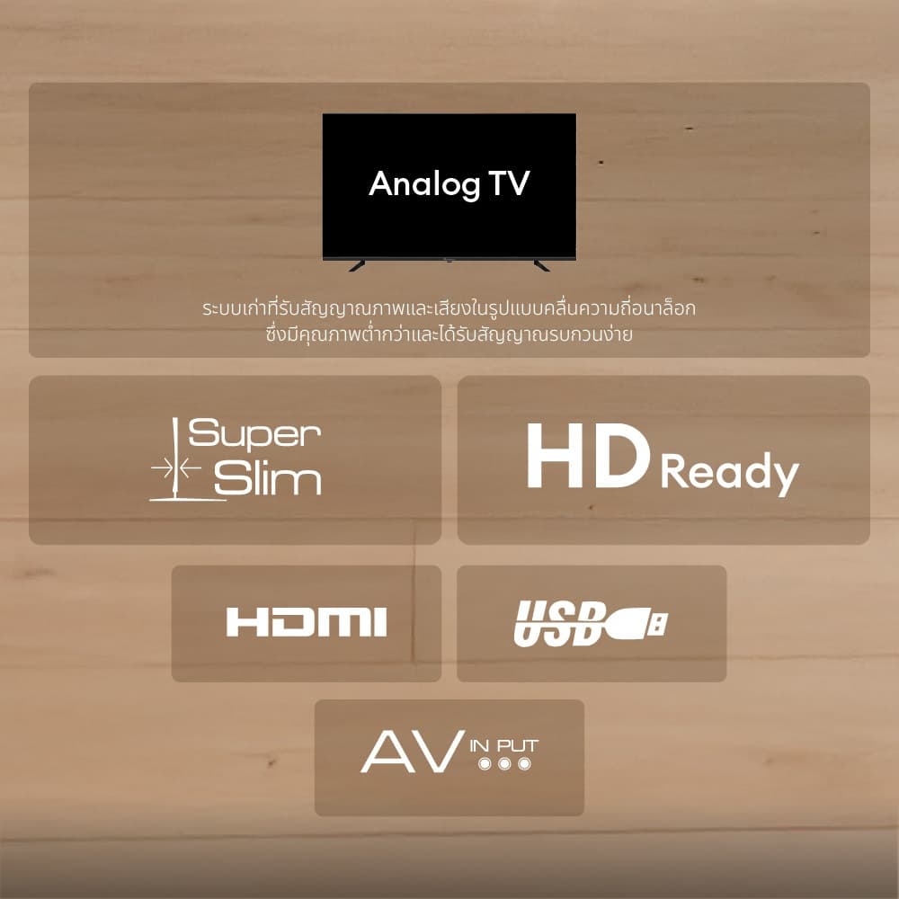 ACONATIC รุ่น 24HA502AN LED HD อนาล็อคทีวี ขนาด 24 นิ้ว คมชัดระดับ HD สามารถใช้งานแทนจอคอมพิวเตอร์ได้ https://lnwchill.com