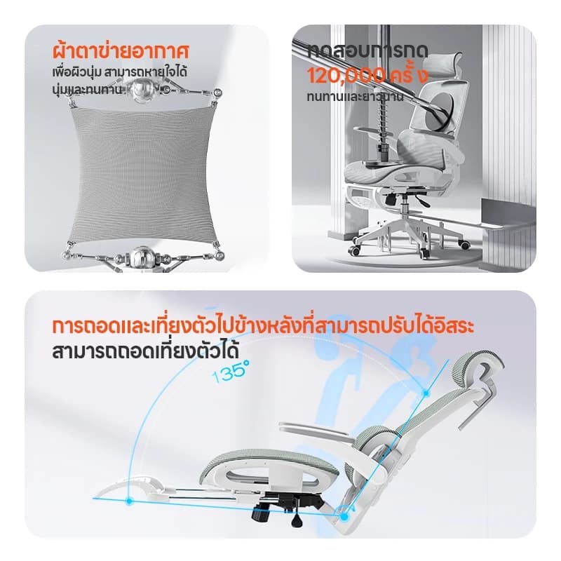Xpanse รุ่น W202 เก้าอี้สุขภาพ Ergonomic รองรับเอวและปรับท่าทาง ฟังก์ชั่นครบครันเพื่อการทำงานที่สบายและมีประสิทธิภาพสูงสุด https://lnwchill.com