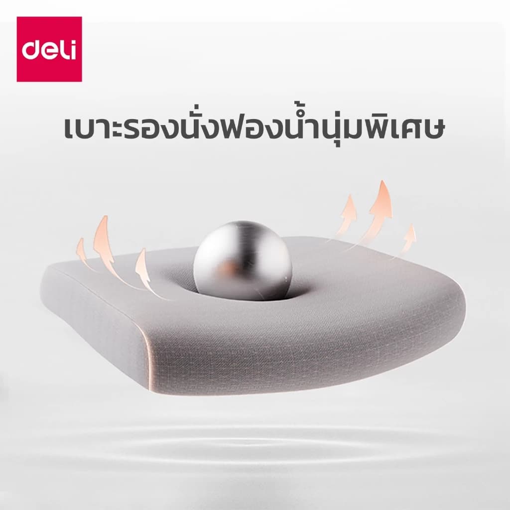 Deli เก้าอี้ทำงานเพื่อสุขภาพ นุ่มสบาย ตามหลักสรีระศาสตร์ Ergonomic เก้าอี้สีดำ เก้าอี้สีเทา ระบายอากาศดีเยี่ยม เก้าอี้ทำงาน เก้าอี้ออฟฟิศ ที่นั่งสำนักงาน พร้อมพนักพิงศีรษะ ที่พักขา Ergonomic Office chair https://lnwchill.com