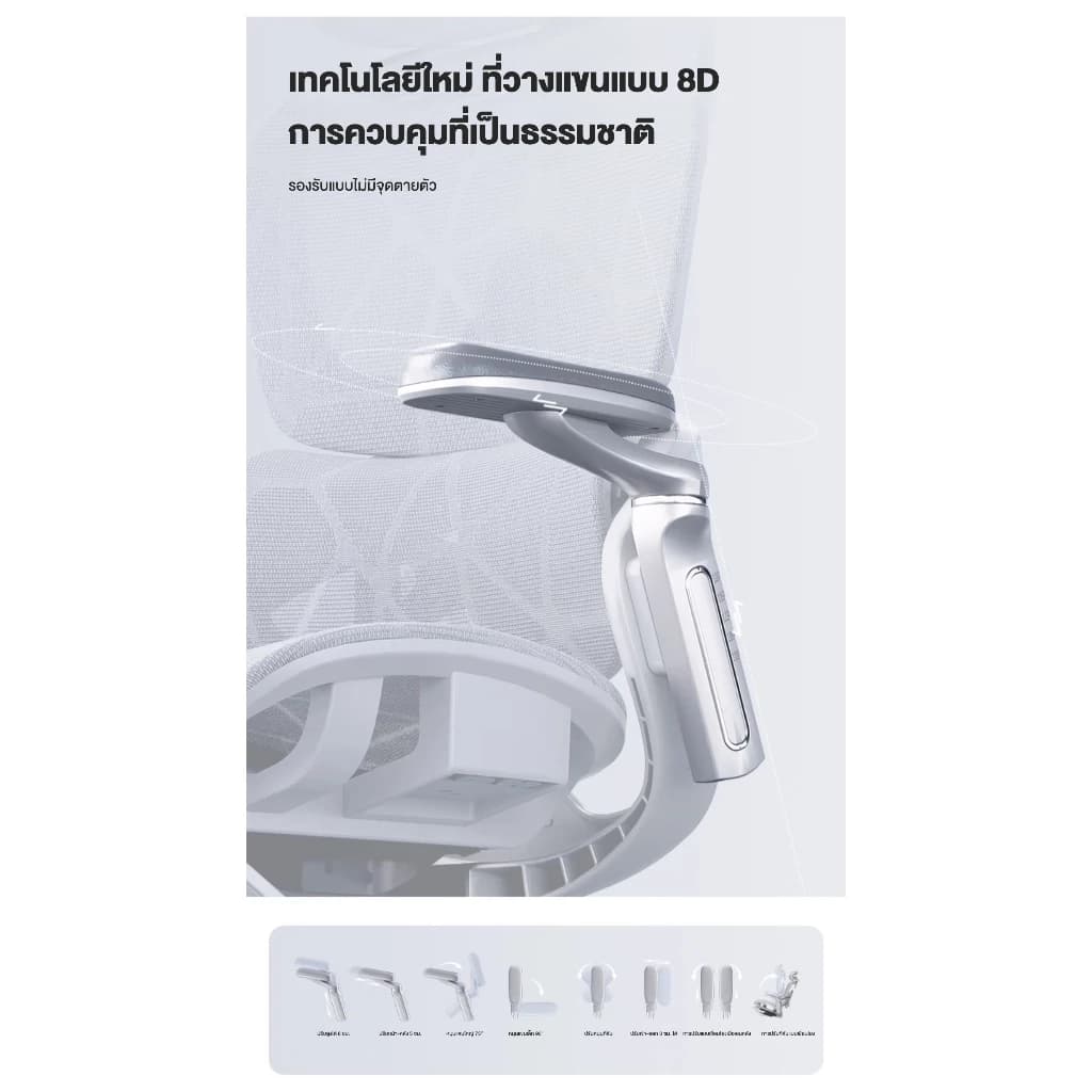 Kris E05 เก้าอี้เพื่อสุขภาพ เก้าอี้สีเทา ดีไซน์ตามหลักสรีรศาสตร์ Ergonomic ระบายอากาศดีเยี่ยม Ergonomic https://lnwchill.com