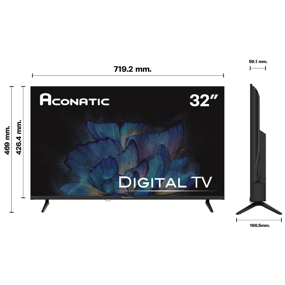 ACONATIC รุ่น 32HD515AN แอลอีดี ดิจิตอลทีวี 32 นิ้ว คมชัดระดับ HD รับชมทีวีดิจิตอลได้ทันทีโดยไม่ต้องใช้กล่องเพิ่มเติม https://lnwchill.com