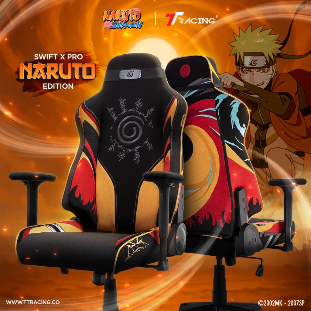 TTRACING Swift X Pro Naruto Edition เก้าอี้เกมมิ่ง ดีไซน์โหมดเซียน ปรับเอน 135 องศา รับประกัน 2 ปี https://lnwchill.com