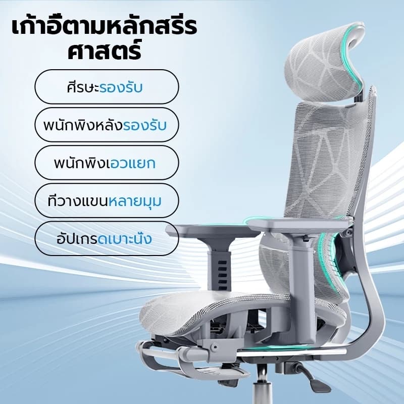 Xpanse รุ่น W202 เก้าอี้สุขภาพ Ergonomic รองรับเอวเพื่อการปรับท่าทาง ฟังก์ชั่นคุ้มค่าเพื่อการทำงานและการผ่อนคลาย https://lnwchill.com